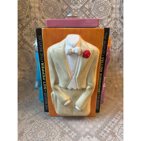 Beatles Trendsetters Cookie Jar with Lid by Vandor Vintage 2002 New - Picture 5 of 6